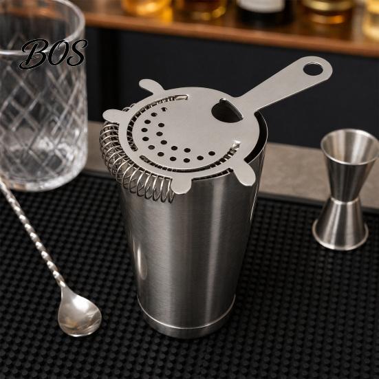 Home Bar Accessories Cocktail Strainer, Stainless Steel 4 Prong Strainer with High Density Spring, Drink Professional Bartending Tools for Bartenders