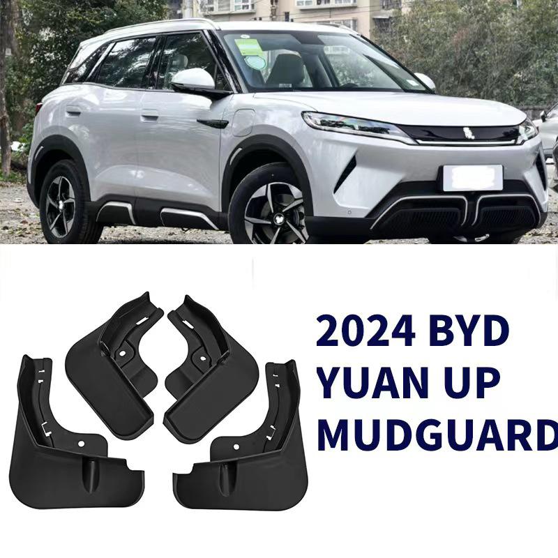 4Pcs Car Mudguard For BYD Yuan UP EV 2024 2025 Accessories Mud Flap Splash Fender Front and Rear Tires Block Sand