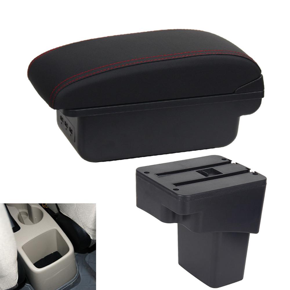 Для Hyundai Solaris автомобильный подлокотник 2013-2016 часть модернизации центральной консоли аксессуары для хранения деталей интерьера зарядка через USB