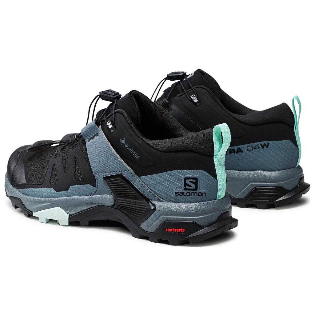 SALOMON X Ultra 4 GTX Ткань Синтетическая кожа Водонепроницаемая Обувь для хайкинга Женская обувь Черный 412896