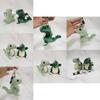 Cozy Green Cartoon Dinosaur Plush Toy Keychain Perfect For Children And Gifts