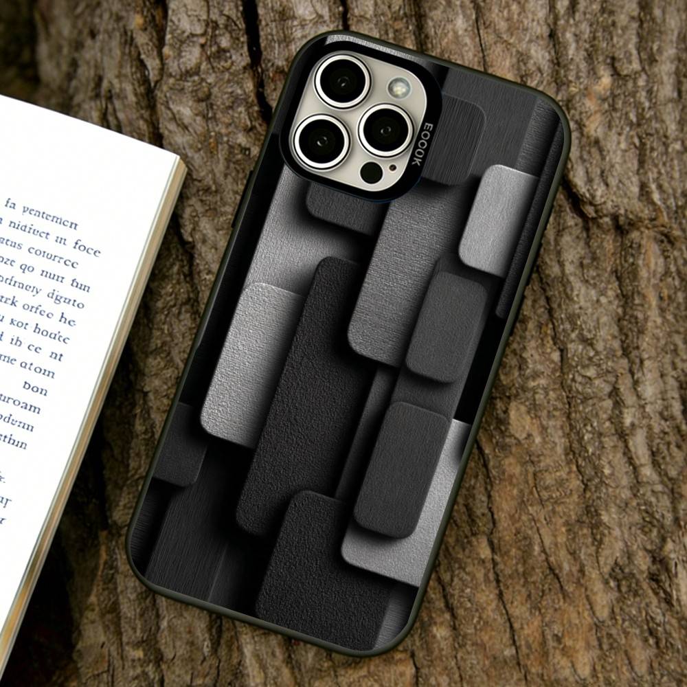 Minimalist Geometric Patterns  Phone Case For iPhone 17,16,15,14,13,12,11 Plus,Pro Max,XS,Colorful Silver Phone case Funda Cover