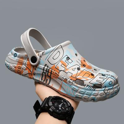 Мужские туфли Hole Shoes Outdoor Wear двойного назначения пляжные сандалии нескользящие и износостойкие мягкие тапочки Bag Head Slippers для мужчин