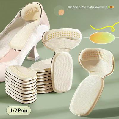 1/2 пары 2 в 1 Т-образные стельки для обуви, накладки на пятку для спортивной обуви, регулируемые противоизносные вставки для ног, наклейка для защиты пятки