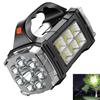 Powerful LED Flashlight, Outdoor Portable Searchlight, Torch Solar+USB Rechargeable Waterproof Power Bank Lights Hand Lamp