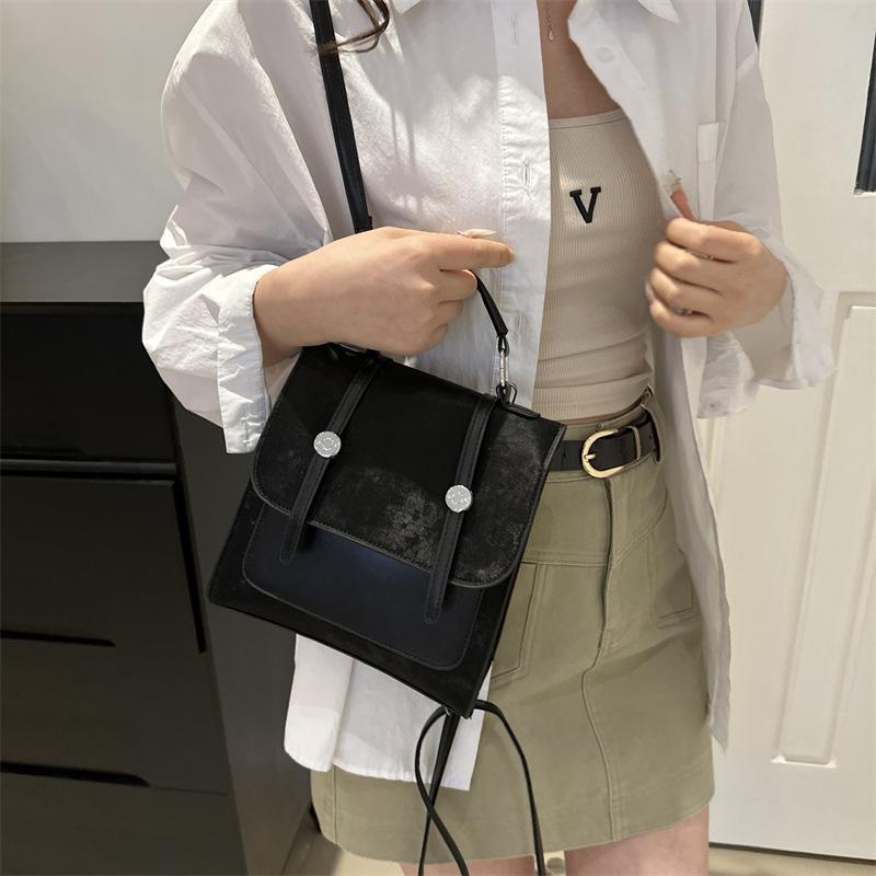 Трендовая фактура повседневный рюкзак женский весна-лето 2024 новая мода иностранный стиль сумка через плечо простая пригородная косая сумка