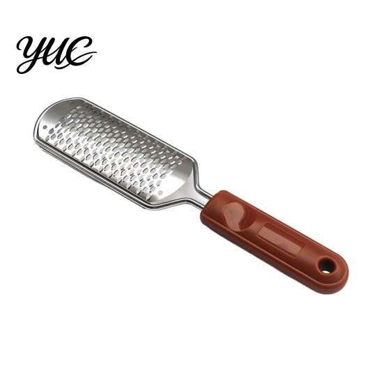 Home Pedicure Tool Stainless Steel Foot File, Callus Remover Rasp Scrubber, Metal for Hard Skin Cracked Heels File