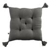 Coussin De Chaise - Gaia - Granit - 40 X 40 Cm - 100% Coton - Assise Matelassée 5 Points