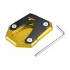 X AUTOHAUX Honda Monkey 125 2018-2023 Aluminum Alloy Gold Tone Motorcycle Kickstand Side Stand Plate Pad 1 Set