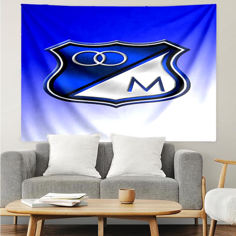 Blue Shield Emblem Tapestry, Unique Design Tapestry, Suitable for Bedroom,Livingroom, Playroom,Heartwarming Fan Holiday Gifts