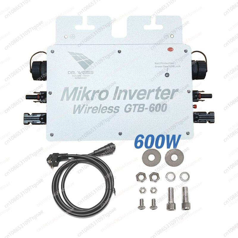 Tuya WiFi 600W Grid Micro Inverter for Two 300W PV Panels Smart APP Control On-Grid Solar Micro Inverter 600W