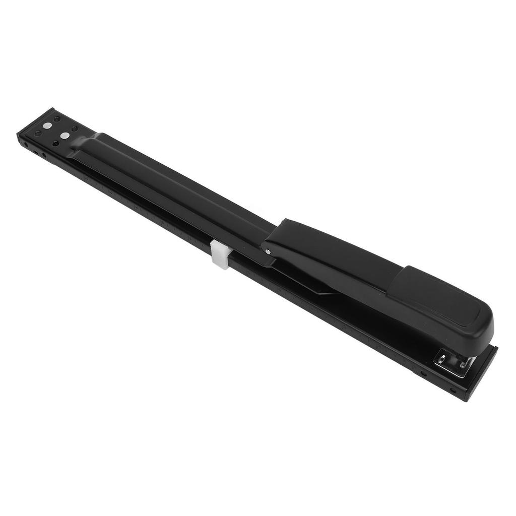 Long Arm Stapler Black 20 Sheets Capacity High Strength Metal Stable Office Stapler for Desktop