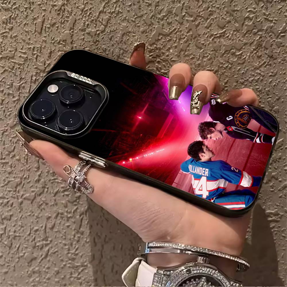 Накал страстей-Шейн Холландер-Илья Для iPhone 17 16 15 14 13 12 11 Pro Max Силиконовый Цветной Серебристый Бампер Чехол