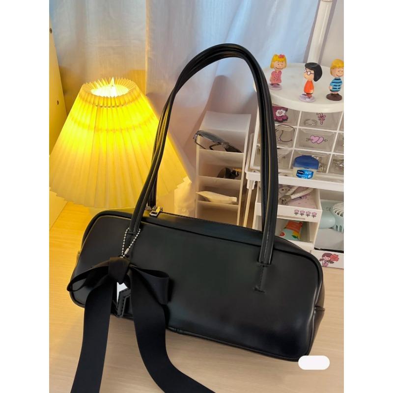 Модная сумка-подушка через плечо с бантом, повседневная сумка-подушка, роскошная сумка-багет