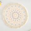 Romantic Bohemian Placemats Round Coaster Cotton Pad Heat Insulation Mat  Wedding Table Decor