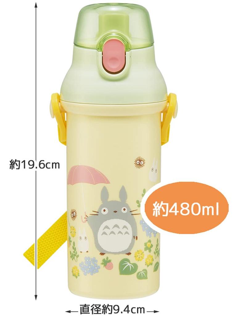 Пластиковая бутылка для воды Skater 480 мл антибактериальная Мой сосед Тоторо Sanpomichi Ghibli Girls Сделано в Японии Детская PSB5SANAG-A