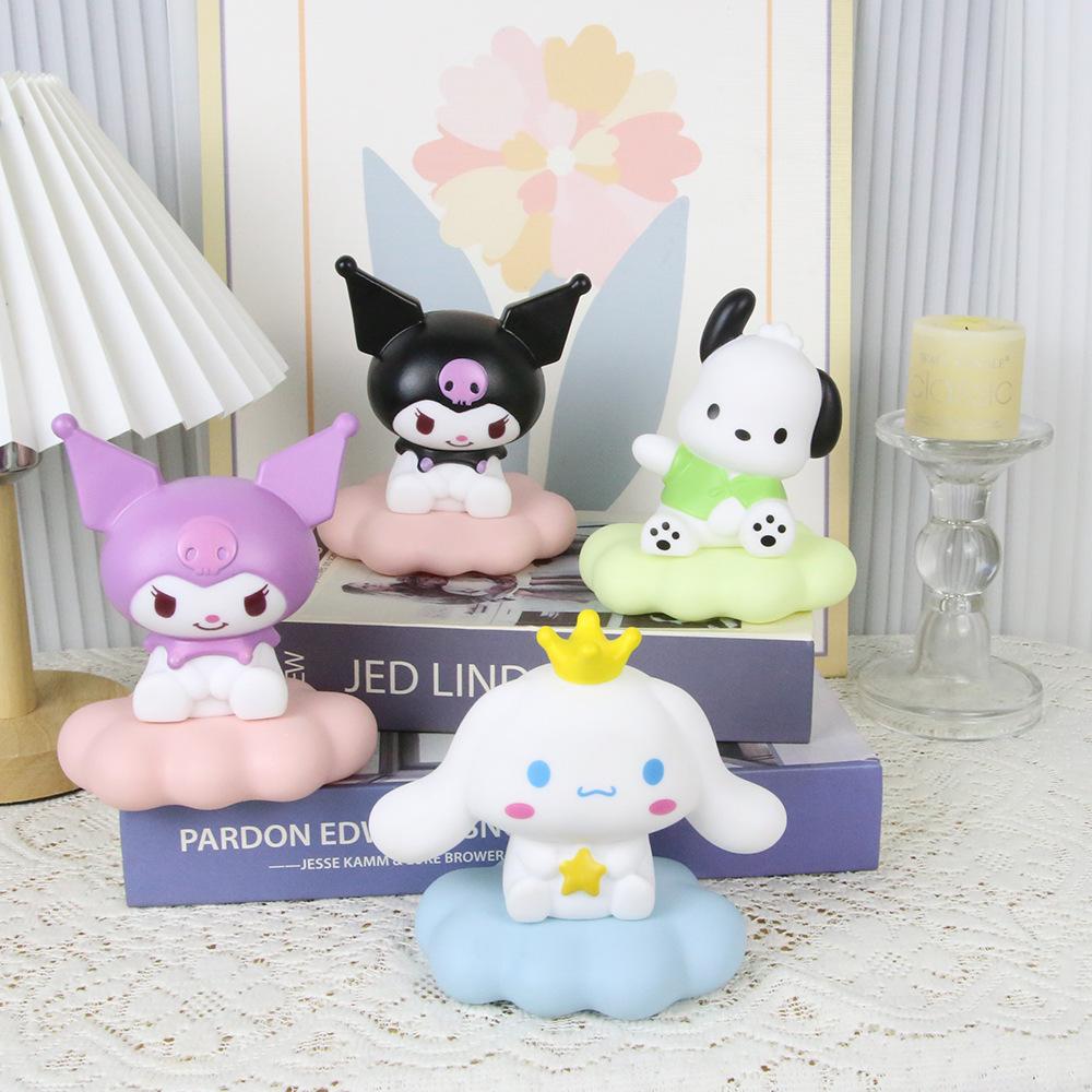 Куроми Синнаморолл Ночник Sanrio Светящаяся Детская Игрушка Прикроватная Лампа Аниме Каваи Милый Ребенок Ребенок Подарок Подарки