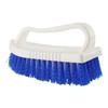 Scrubbing Brush with Stiff Bristles Thickened Handle White Utility Cleaning Hand Brush for Bathroom