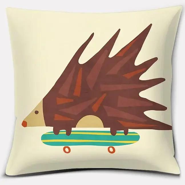 Colorful Abstract Series Double-Sided Printed Pillow Cover Short Plush Suitable Living Rooms Bedrooms Sofas Throw Cushion Cover