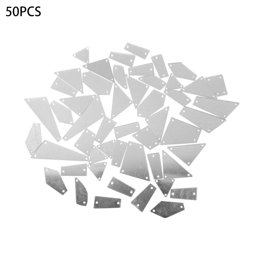 Shiny Silver Color Sewing Wedding Dress Irregular Beads Stones Crystal Rhinestones Mirror Sew On