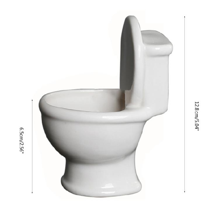 Керамический подсвечник Милый подсвечник в форме унитаза Подсвечники Рождественский подарок