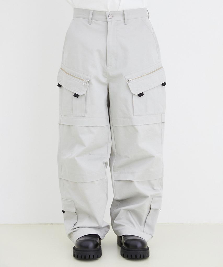 IEY Tool Over Cargo Pants Light Gray