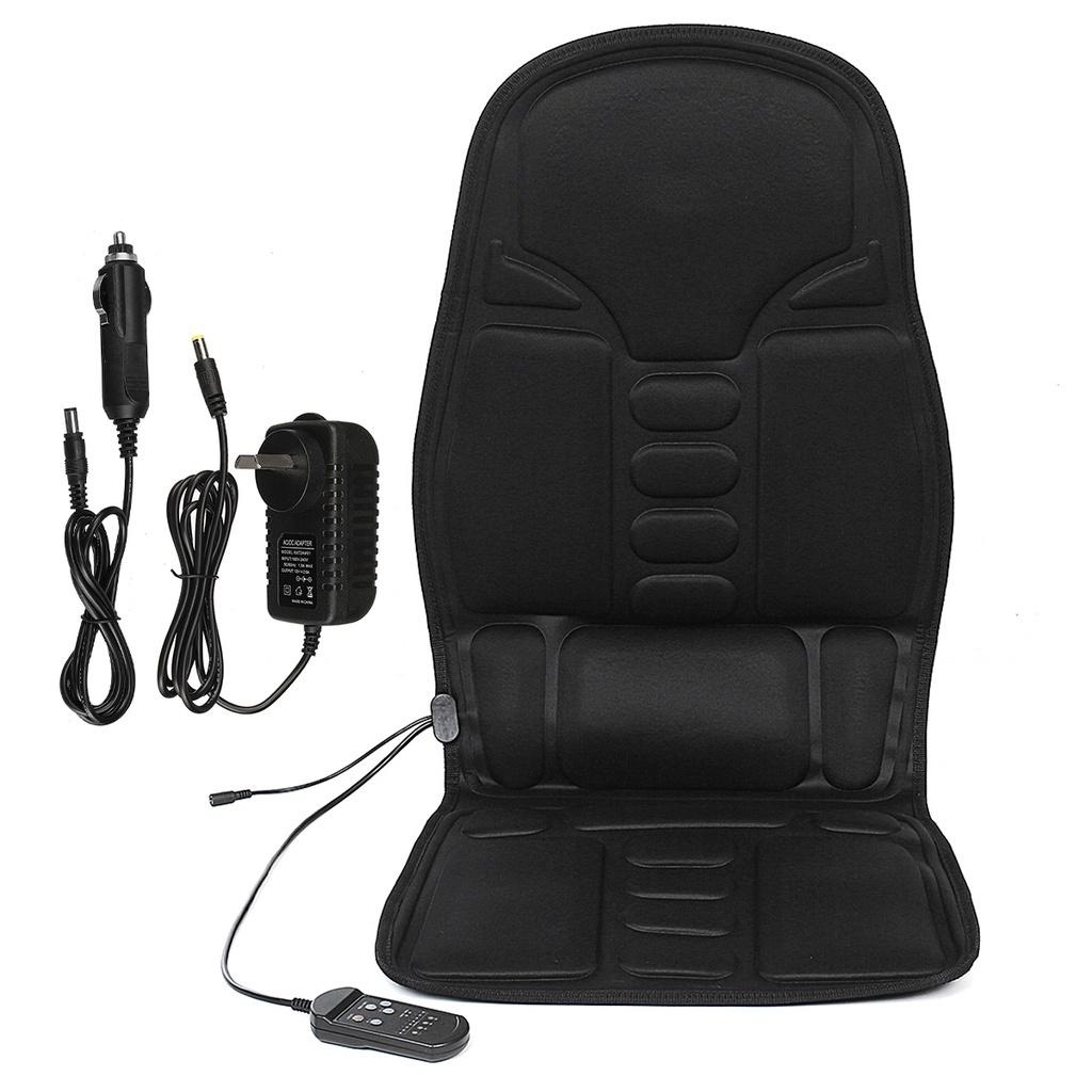 DC 12V 5 Mode Portable Massager Pad Home Infrared Heating Back Vibrator Massage Electric Vibrating Car Massage Chair Pad