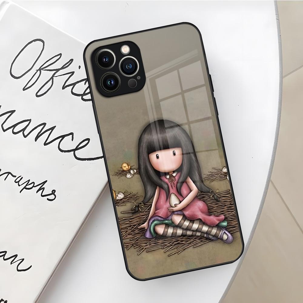 Gorjusses Cute Doll Santoroes Phone Case for Iphone 17 16 Air 15 14 12 11 13 Pro Max Mini X Xr Xs Se Puls glass Cover