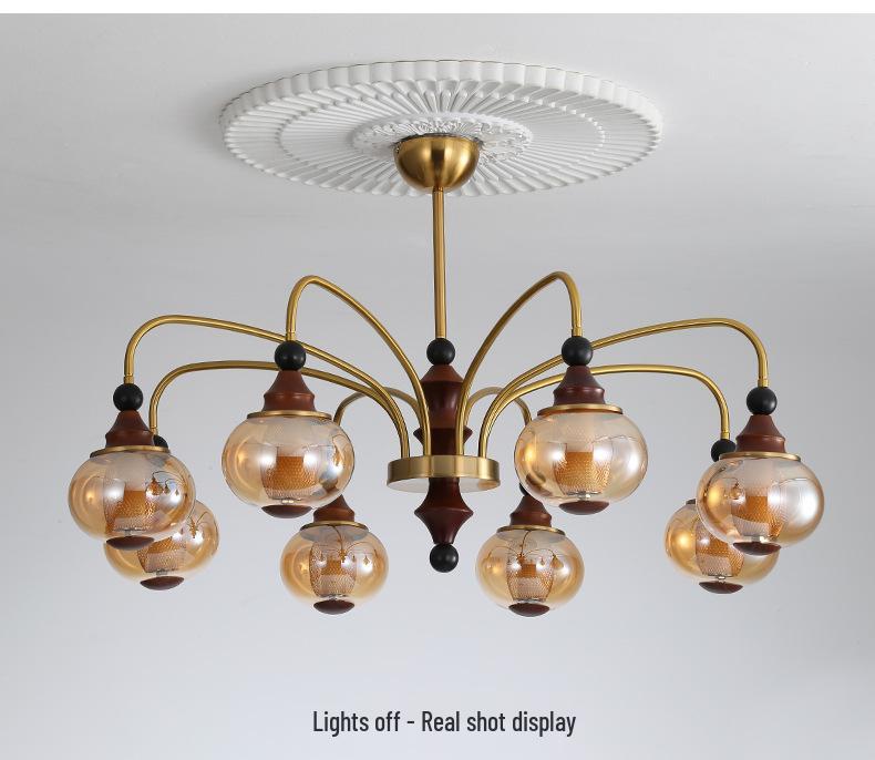 Song Dynasty Bamboo Chandelier: Retro Aesthetic for Living Room and Bedroom
