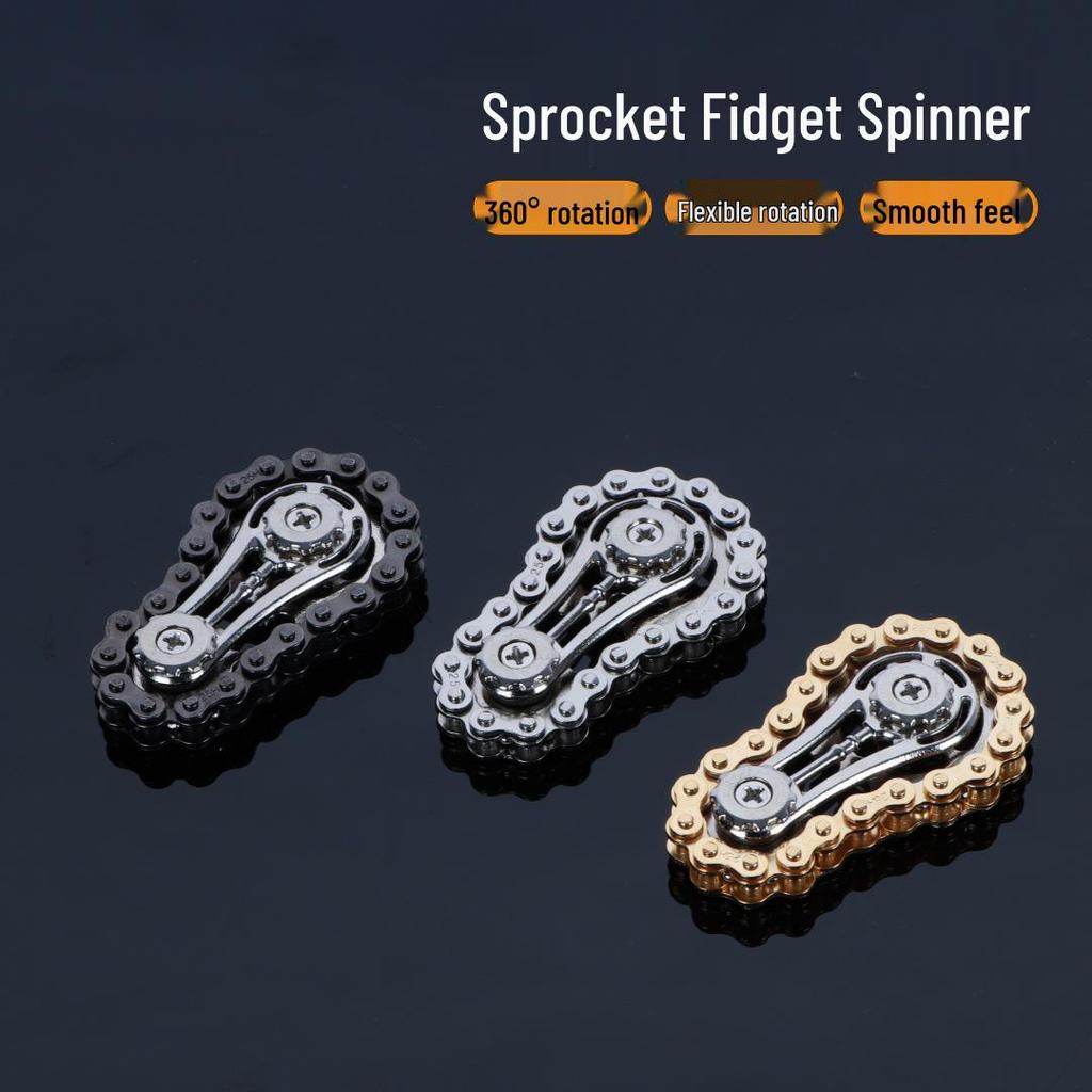 Cross-Border Gear Linkage Metal Fidget Spinner Toy
