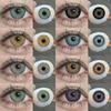 FUNSACHY 2 шт. корейские натуральные линзы цветные контактные линзы для глаз высококачественные цветные синие линзы косметические зрачки ежегодные