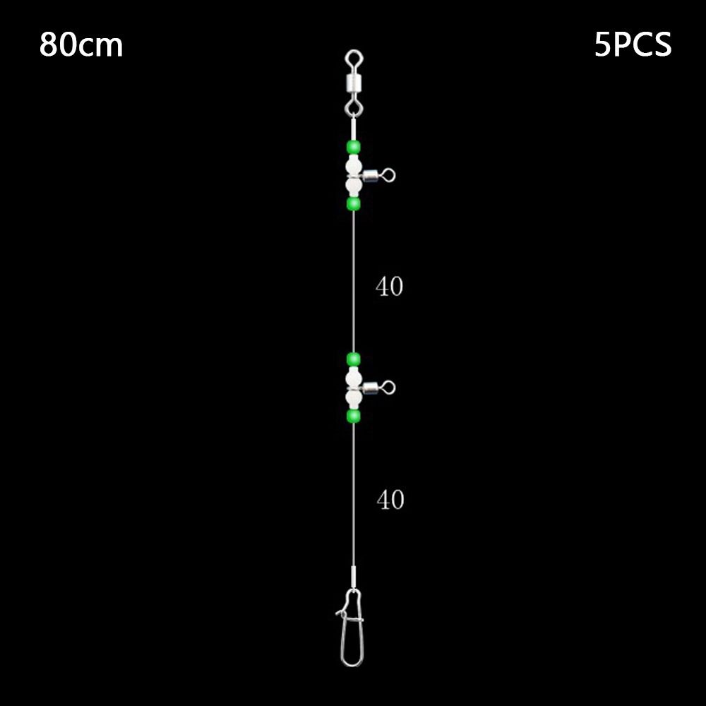 5pcs Snaps Fishing Leader Line Swivels Sinker Snap 2024 Pipe Balance Bracket