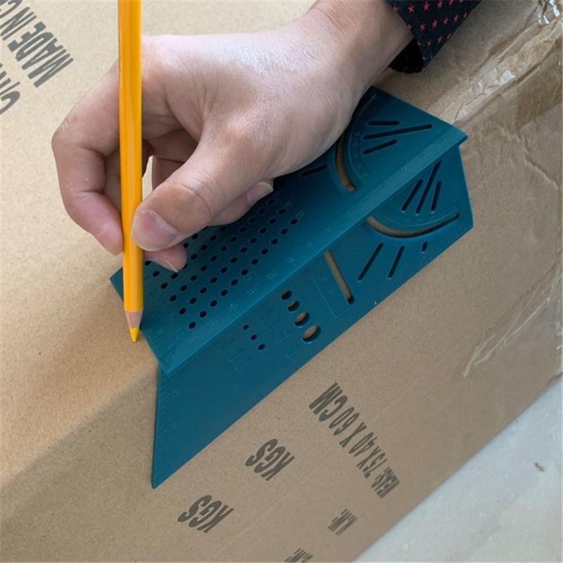 Деревянная рабочая линейка 3D Miter Angle Measuring Gauge Square Size Measure Tool