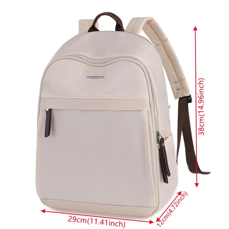 Школьный рюкзак для девочек-подростков, нейлоновый женский рюкзак, женский однотонный знаменитый повседневный женский рюкзак