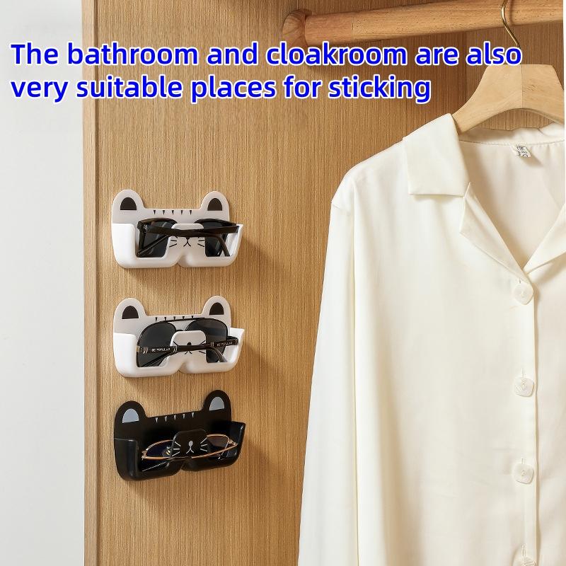 2 pcs Wall mounted eyeglass case, Household portable glasses storage box, Wall-mounted glasses rack, glasses box in car