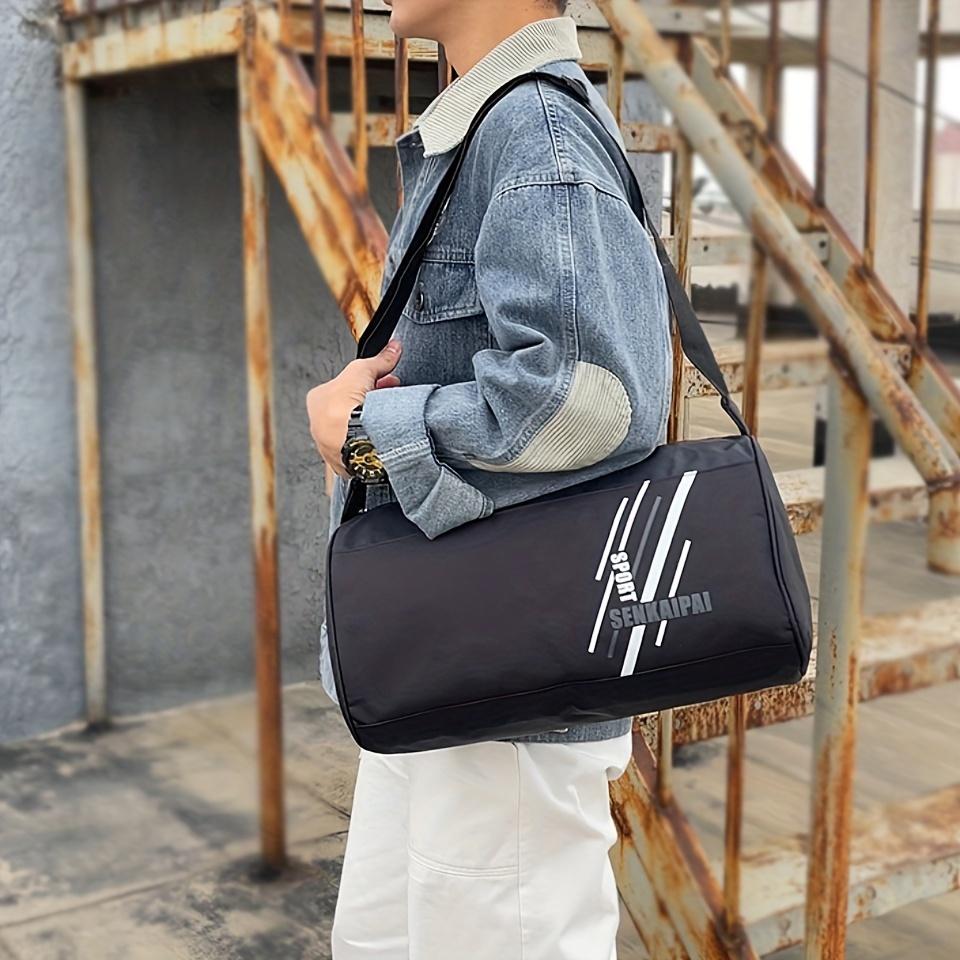 Повседневная спортивная сумка через плечо с цветными блоками, легкая переносная сумка на молнии, модная сумка унисекс для повседневного использования