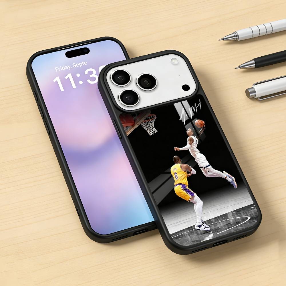 Cool J-Ja M-Morant 12 Phone Case For iPhone17,16,15,14,13,12,Pro,Max,Magnetic For Magsafe Wireless Charging