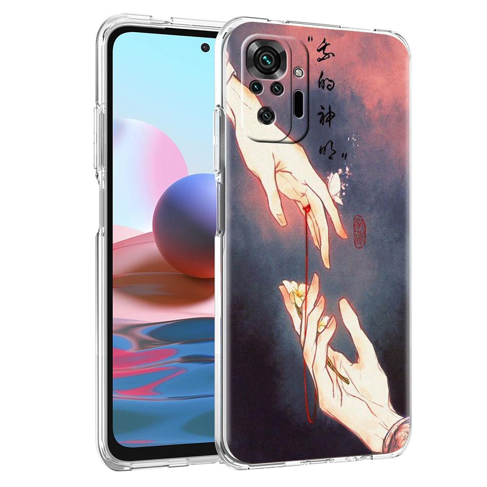 Чехол в стиле «Благословение небожителя» для Xiaomi Redmi Note 12 4G 11 10 Pro 5G 10C 10S 9S 9 9T 8T 9C 9A 8 8A 7 K50 K40