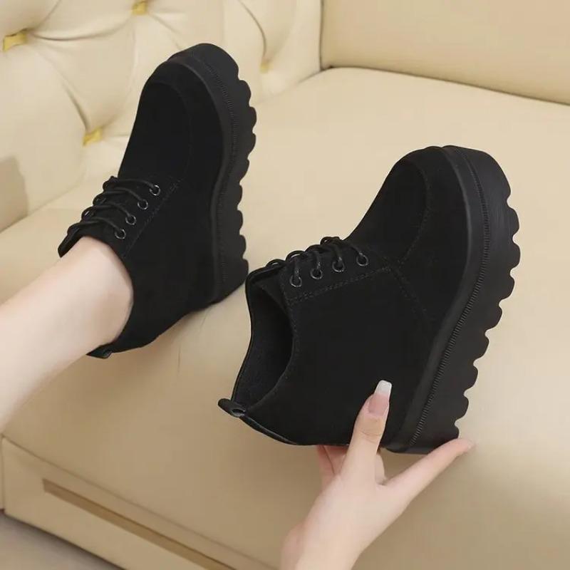 Sales Women's High Platform Shoes Wedge Casual Heel Waterproof Fashion Shoes Thick Sole Sports Boots