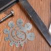 11 in 1 Radius Gauge Circle Template Clear Scale 8-24mm Round Corner Arc Measuring Tool for Student School Drafting Projects