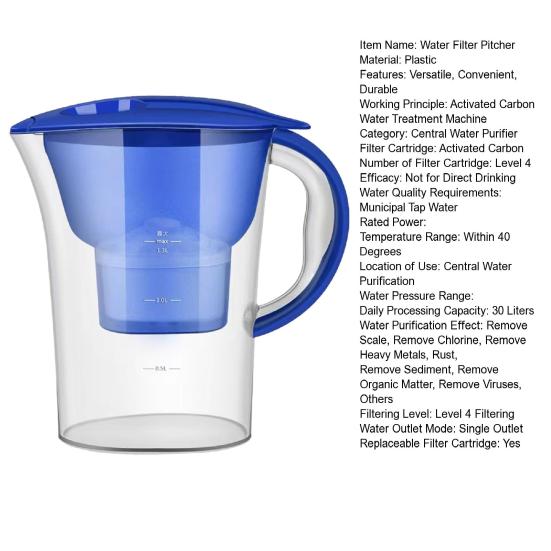 2500 мл фильтр для воды кувшин портативный чайник для очистки воды с активированным углем Clean Purify для домашнего офиса