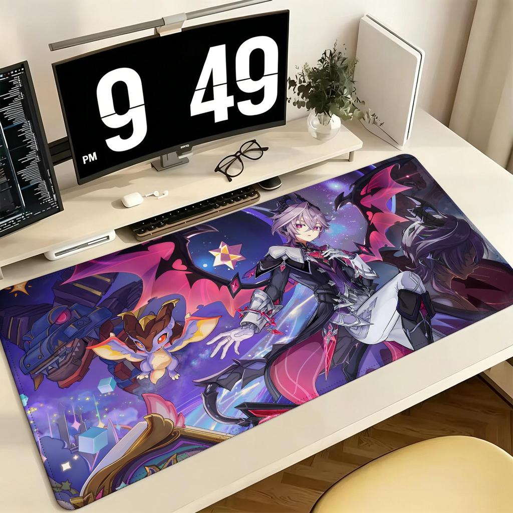 Genshin Impact Durin Pro ESports XXL Игровой Коврик для Мыши Extra Large Нескользящий Прошитый Край Клавиатура Ноутбук Настольный Коврик Для ПК Геймера