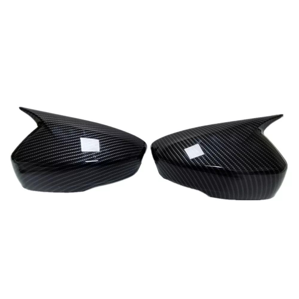 Для Mitsubishi Eclipse Cross 2018-2022 Автомобильная наклейка Крышка зеркала заднего вида Бокового зеркала Колпачок крыла Накладка на дверь Снаружи Задний вид Чехол Отделка Углерод