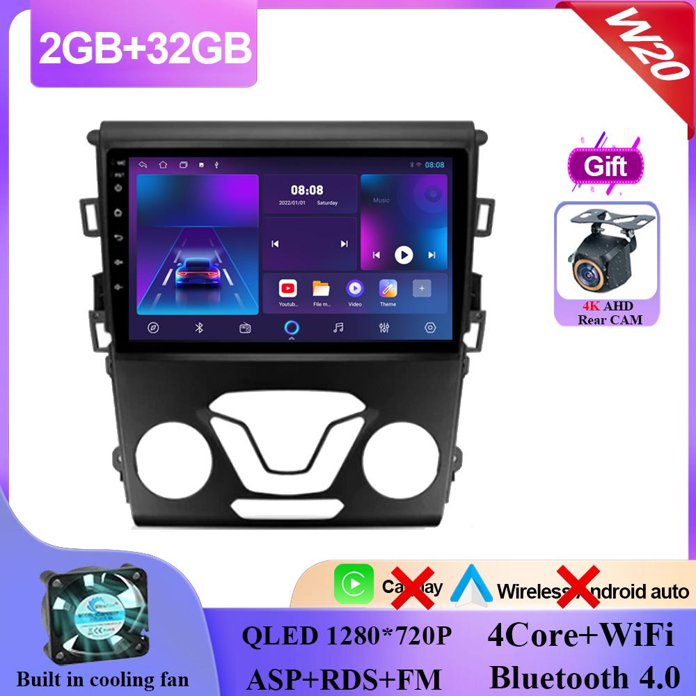 Carplay Android 14 For Ford Mondeo 5 2014 - 2019 Auto Radio Stereo Head Unit Multimedia Video Player GPS Navigation NO 2din DVD