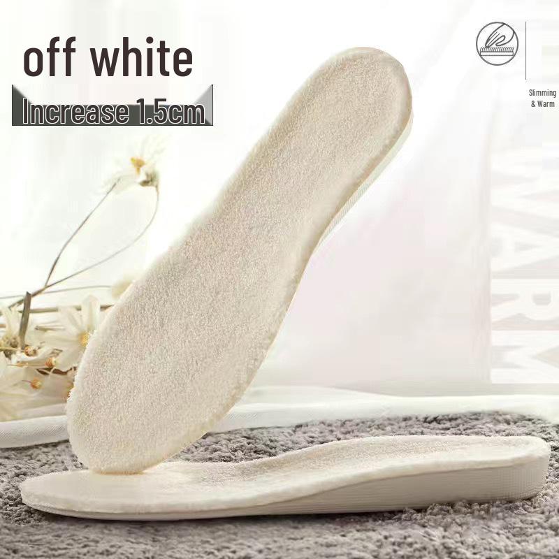 Height-Increasing Winter Fleece Insoles for Men and Women
