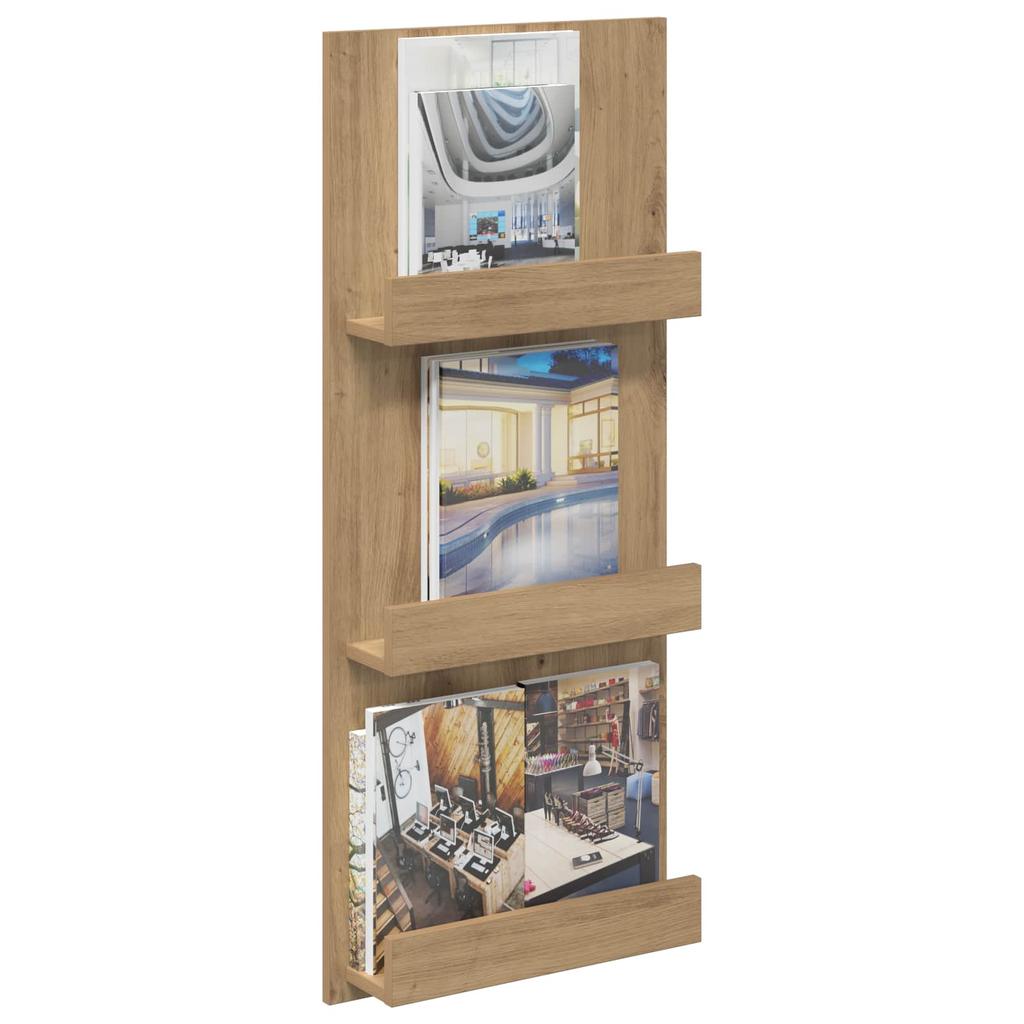 Magazine Rack Artisan Oak 43 x 11 x 102 cm Particleboard