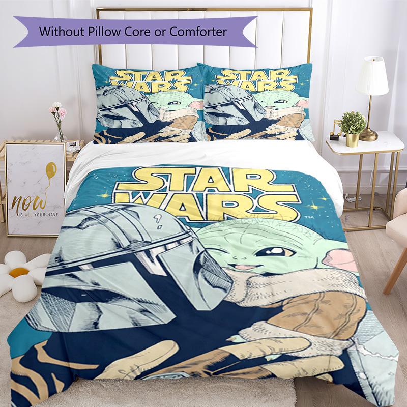 Star Wars Bed Linen Set Perfect for Bedrooms Soft Fabric Christmas Gift