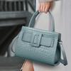 New Atmospheric Handbag for Women Fashion Large Capacity Commuting Women Versatile Trendy First Layer Cowhide Bag