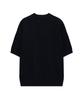 COVERNAT Small Authentic Scalloped Cable Half Knit Dark Navy