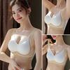 Lady Bra Seamless Thin Push-up 3D Full Cup Wide Shoulder Strap Anti-Sagging
